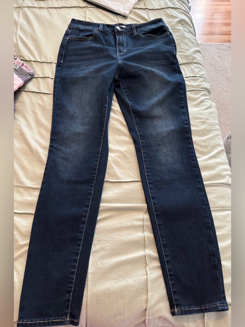 SO Women's Dark Indigo Skinny Jeans